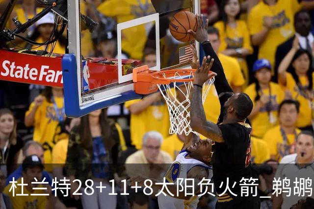 杜兰特28+11+8太阳负火箭 鹈鹕负热火止4连胜